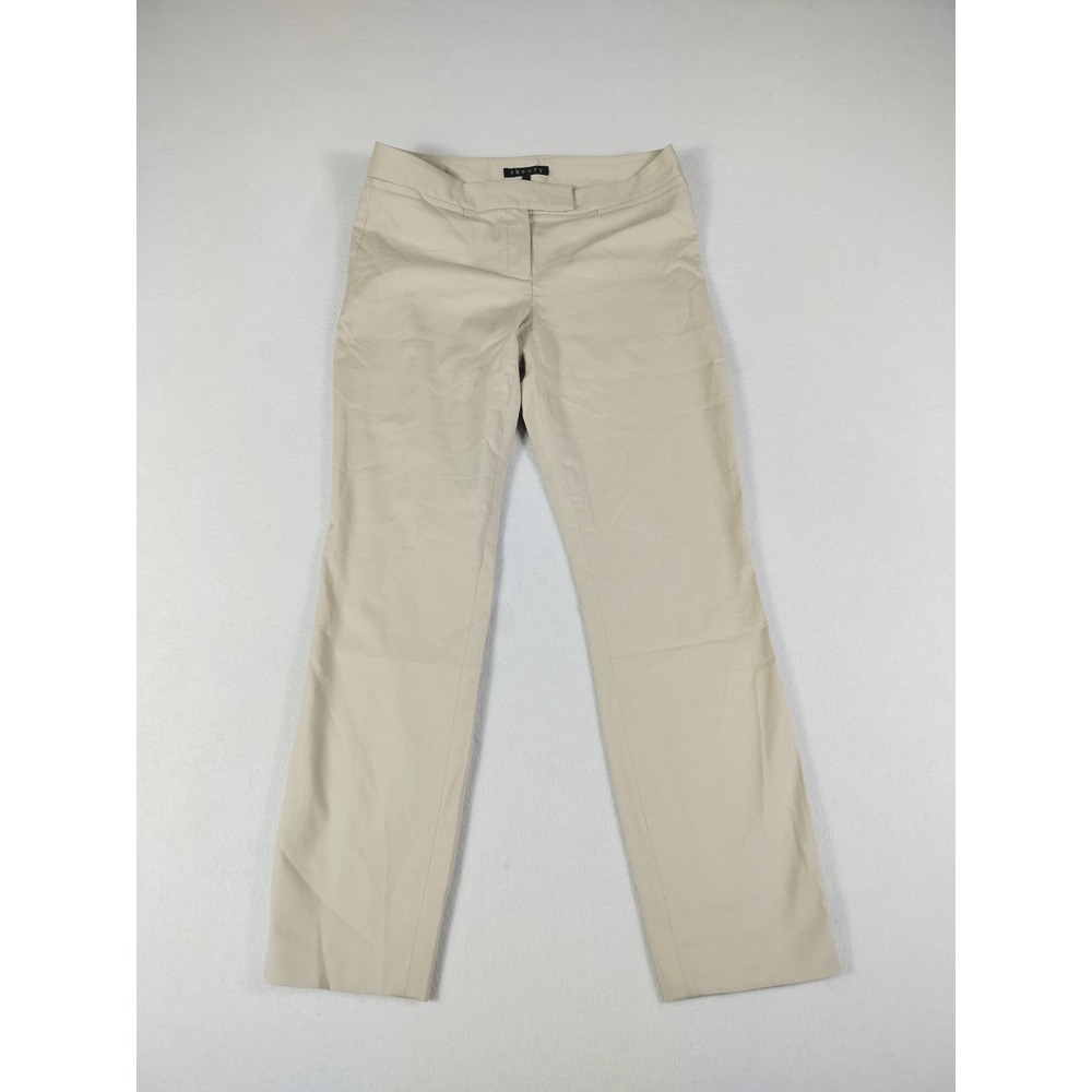 Theory Trouser Pants Woman's 4 Beige Leska C Corpcore Professional Career Office